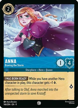 Anna - Braving the Storm (146/204) [Fabled] Cold Foil Lorcana Single Disney