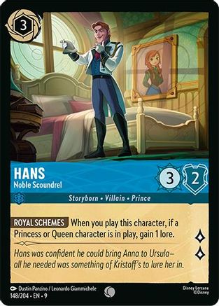 Hans - Noble Scoundrel (148/204) [Fabled] Cold Foil Lorcana Single Disney