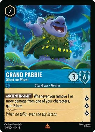 Grand Pabbie - Oldest and Wisest (150/204) [Fabled] Cold Foil Lorcana Single Disney