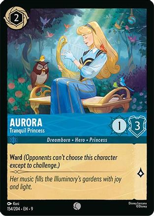 Aurora - Tranquil Princess (154/204) [Fabled] Cold Foil Lorcana Single Disney
