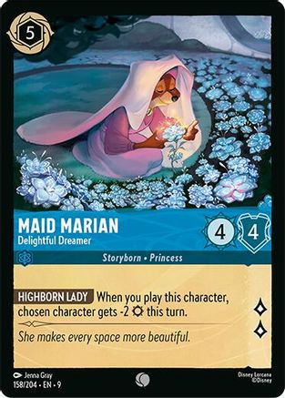 Maid Marian - Delightful Dreamer (158/204) [Fabled] Lorcana Single Disney
