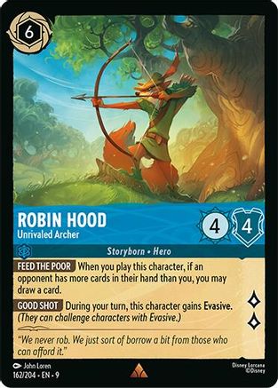 Robin Hood - Unrivaled Archer (162/204) [Fabled] Lorcana Single Disney