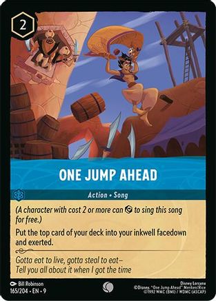 One Jump Ahead (165/204) [Fabled] Cold Foil Lorcana Single Disney