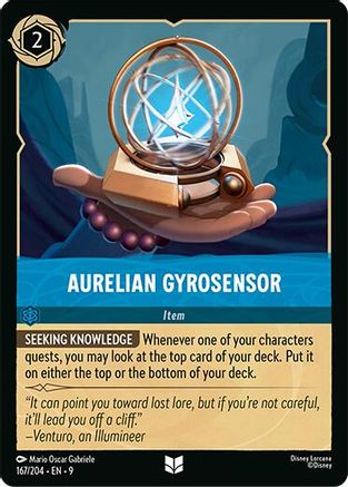 Aurelian Gyrosensor (167/204) [Fabled] Cold Foil Lorcana Single Disney