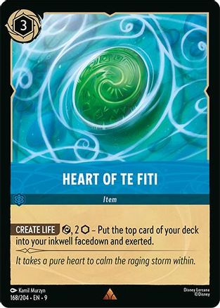 Heart of Te Fiti (168/204) [Fabled] Cold Foil Lorcana Single Disney