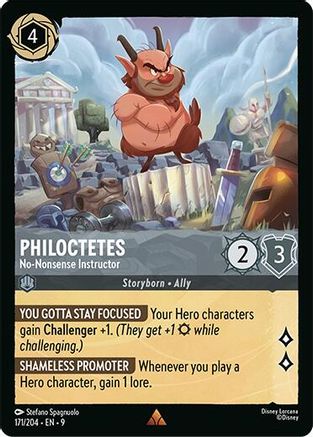 Philoctetes - No-Nonsense Instructor (171/204) [Fabled] Lorcana Single Disney