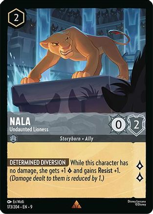 Nala - Undaunted Lioness (173/204) [Fabled] Cold Foil Lorcana Single Disney