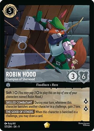 Robin Hood - Champion of Sherwood (177/204) [Fabled] Cold Foil Lorcana Single Disney