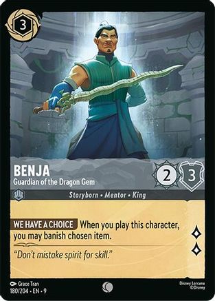 Benja - Guardian of the Dragon Gem (180/204) [Fabled] Lorcana Single Disney