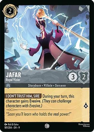 Jafar - Royal Vizier (181/204) [Fabled] Cold Foil Lorcana Single Disney