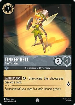 Tinker Bell - Tiny Tactician (189/204) [Fabled] Lorcana Single Disney