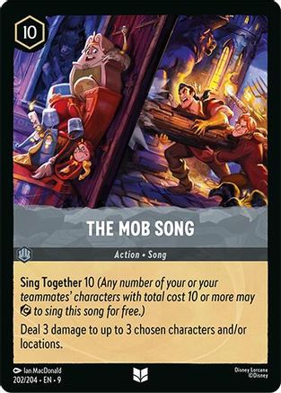 The Mob Song (202/204) [Fabled] Cold Foil Lorcana Single Disney