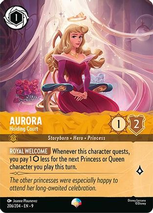 Aurora - Holding Court (Epic) (206/204) [Fabled] Holofoil Lorcana Single Disney