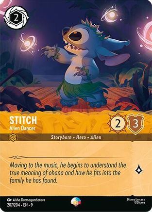 Stitch - Alien Dancer (Epic) (207/204) [Fabled] Holofoil Lorcana Single Disney