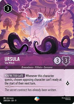 Ursula - Sea Witch (Epic) (208/204) [Fabled] Holofoil Lorcana Single Disney