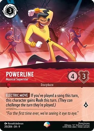 Powerline - Musical Superstar (Epic) (215/204) [Fabled] Holofoil Lorcana Single Disney