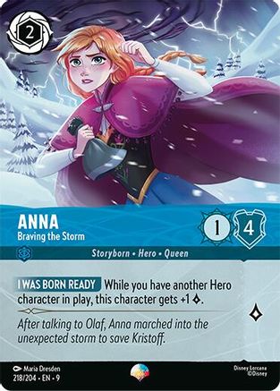 Anna - Braving the Storm (Epic) (218/204) [Fabled] Holofoil Lorcana Single Disney