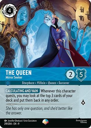 The Queen - Mirror Seeker (Epic) (219/204) [Fabled] Holofoil Lorcana Single Disney
