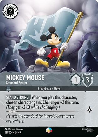 Mickey Mouse - Standard Bearer (Epic) (221/204) [Fabled] Holofoil Lorcana Single Disney