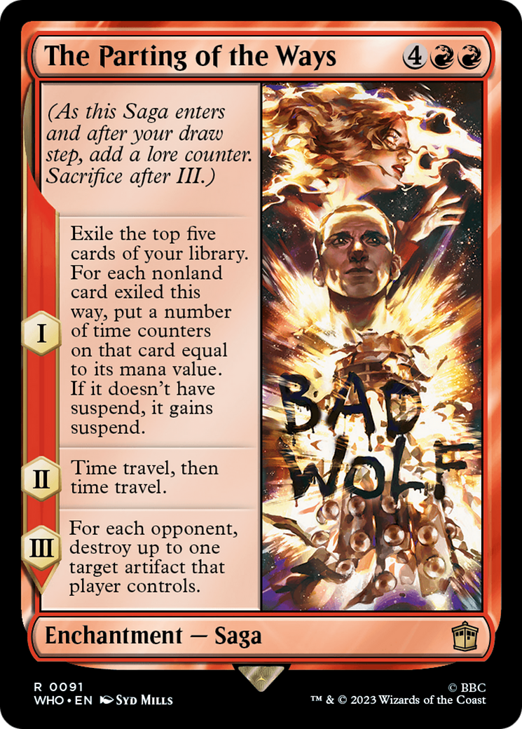 The Parting of the Ways (WHO-091) [Doctor Who] Foil MTG Single Wizards of the Coast