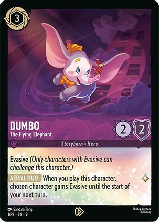 Dumbo - The Flying Elephant (1/P3) [Disney Lorcana Promo Cards] Cold Foil Lorcana Single Disney