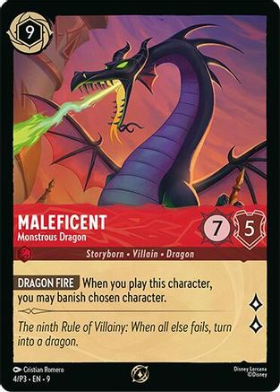 Maleficent - Monstrous Dragon (Store Championship Participant) (4/P3) [Disney Lorcana Promo Cards] Lorcana Single Disney