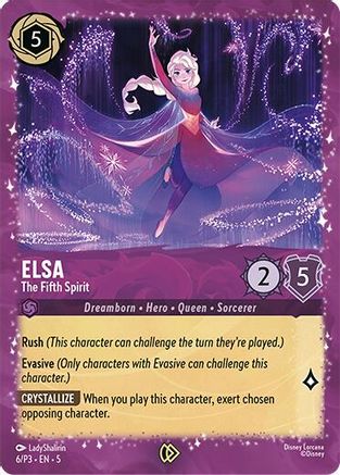 Elsa - The Fifth Spirit (6/P3) [Disney Lorcana Promo Cards] Holofoil Lorcana Single Disney