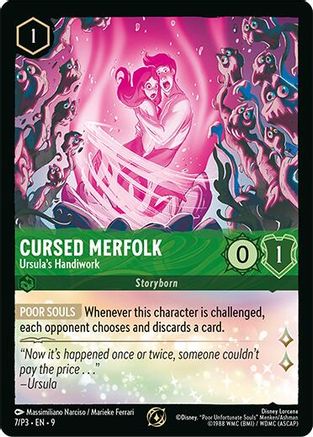 Cursed Merfolk - Ursula's Handiwork (7/P3) [Disney Lorcana Promo Cards] Cold Foil Lorcana Single Disney