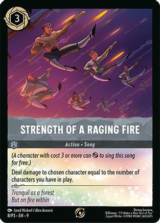 Strength of a Raging Fire (8/P3) [Disney Lorcana Promo Cards] Cold Foil Lorcana Single Disney
