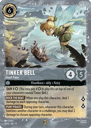Tinker Bell - Giant Fairy (11/P3) [Disney Lorcana Promo Cards] Holofoil Lorcana Single Disney