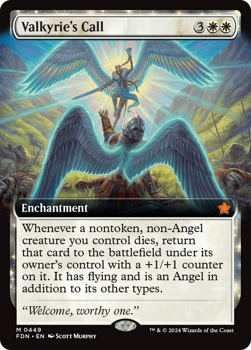 Valkyrie's Call (FDN-449) [Foundations] (Extended Art) MTG Single Wizards of the Coast