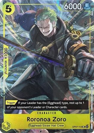 Roronoa Zoro (Illustration Box Vol.3) (OP07-113) [One Piece Promotion Cards] Foil One Piece Single Bandai