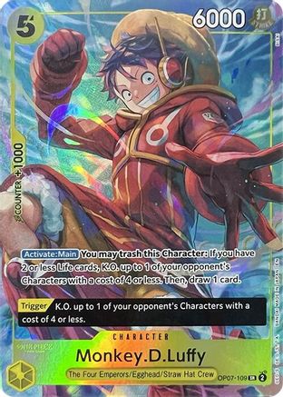 Monkey.D.Luffy (Illustration Box Vol.3) (OP07-109) [One Piece Promotion Cards] Foil One Piece Single Bandai