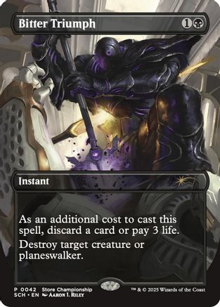 Bitter Triumph (GAME-042) [Misc] Game Day & Store Championship Promos MTG Single Wizards of the Coast