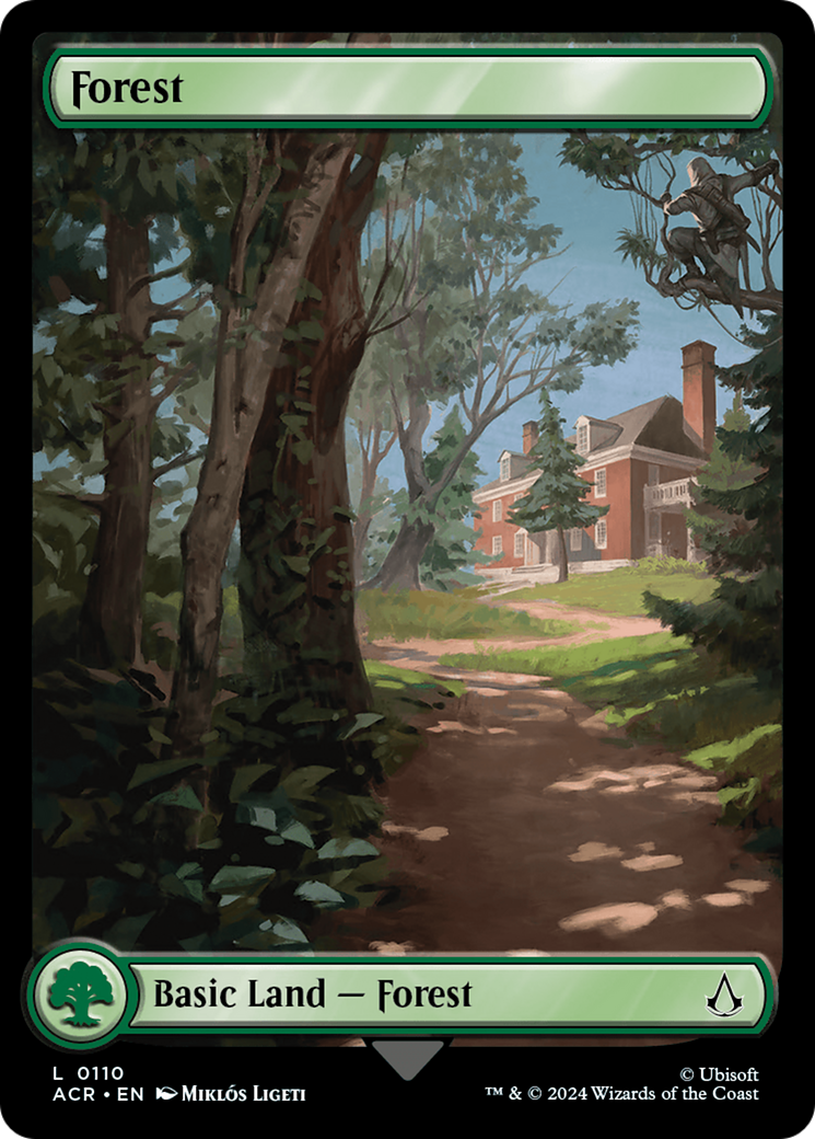 Forest (0110) (ACR-110) [Assassin's Creed] Foil MTG Single Wizards of the Coast