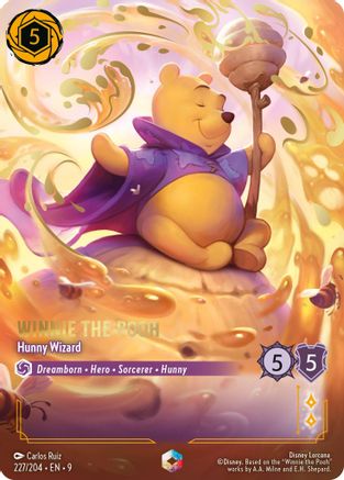 Winnie the Pooh - Hunny Wizard (Enchanted) (227/204) [Fabled] Holofoil Lorcana Single Disney