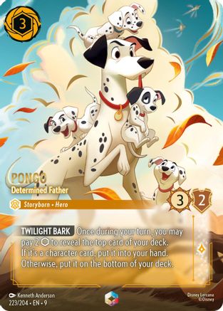 Pongo - Determined Father (Enchanted) (223/204) [Fabled] Holofoil Lorcana Single Disney