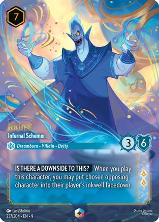 Hades - Infernal Schemer (Enchanted) (237/204) [Fabled] Holofoil Lorcana Single Disney