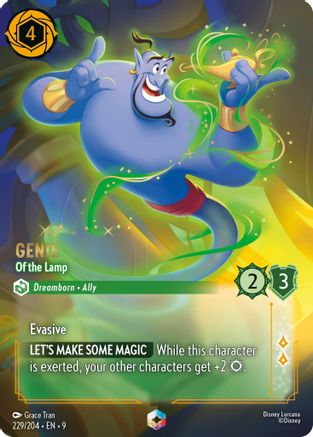 Genie - Of the Lamp (Enchanted) (229/204) [Fabled] Holofoil Lorcana Single Disney