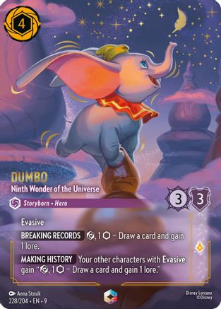 Dumbo - Ninth Wonder of the Universe (Enchanted) (228/204) [Fabled] Holofoil Lorcana Single Disney