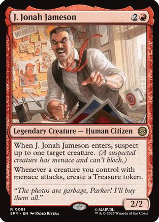 J. Jonah Jameson (SPM-081) [Marvel's Spider-Man] Foil MTG Single Wizards of the Coast