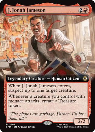 J. Jonah Jameson (Extended Art) (SPM-261) [Marvel's Spider-Man] MTG Single Wizards of the Coast
