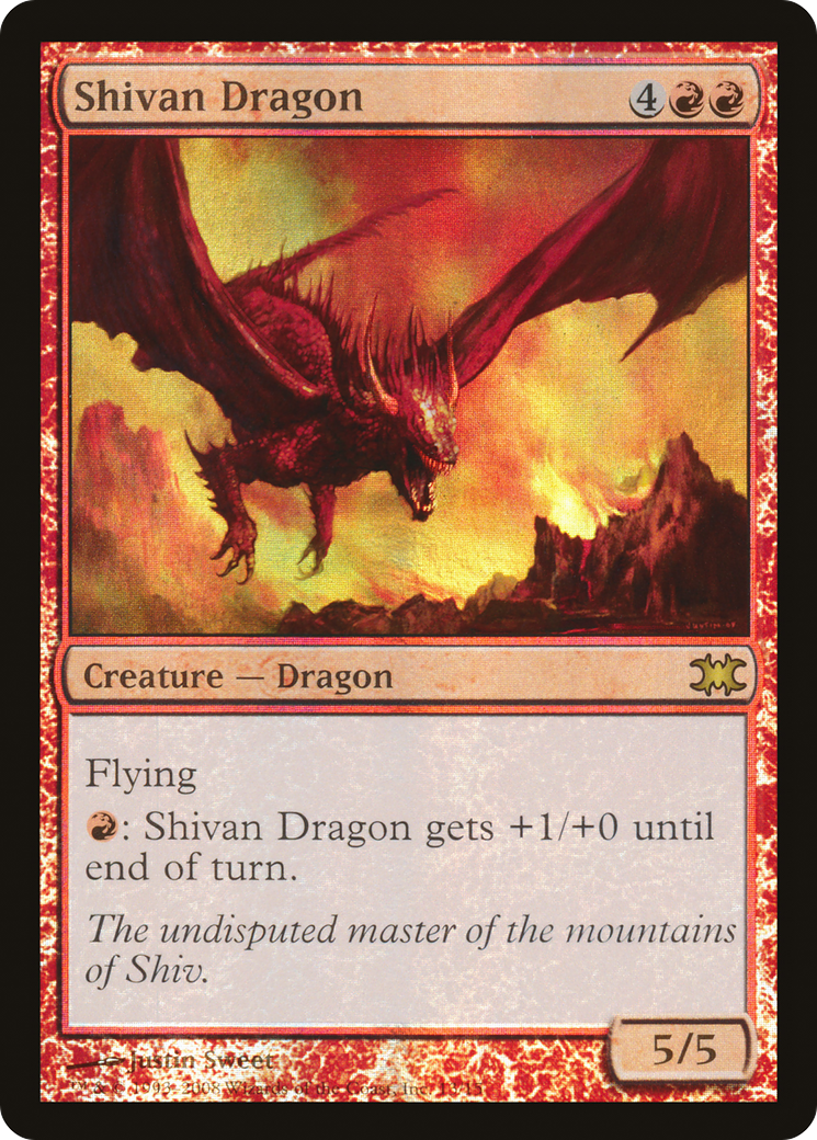 Shivan Dragon (DRB-013) [Misc] From the Vault: Dragons Foil MTG Single Wizards of the Coast