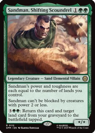 Sandman, Shifting Scoundrel (SPM-112) [Marvel's Spider-Man] MTG Single Wizards of the Coast