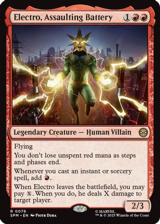 Electro, Assaulting Battery (SPM-076) [Marvel's Spider-Man] MTG Single Wizards of the Coast