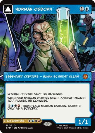 Norman Osborn (Borderless) (SPM-220) [Marvel's Spider-Man] MTG Single Wizards of the Coast