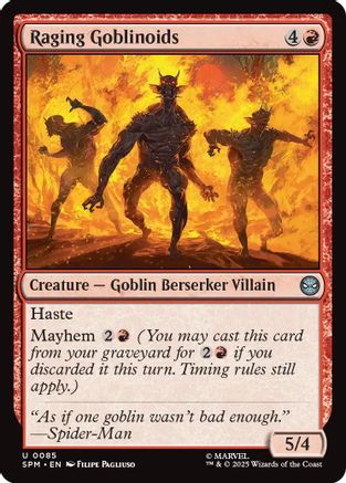 Raging Goblinoids (SPM-085) [Marvel's Spider-Man] Foil MTG Single Wizards of the Coast
