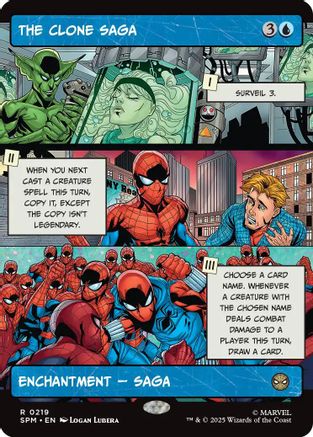 The Clone Saga (Borderless) (SPM-219) [Marvel's Spider-Man] Foil MTG Single Wizards of the Coast