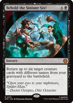 Behold the Sinister Six! (SPM-051) [Marvel's Spider-Man] Foil MTG Single Wizards of the Coast