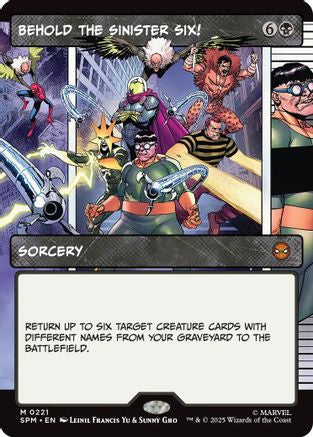 Behold the Sinister Six! (SPM-221) [Marvel's Spider-Man] Foil MTG Single Wizards of the Coast